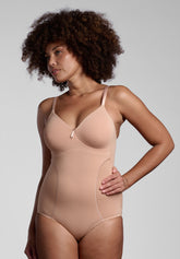 Body Incrociato senza ferretto Preformato 354 Belseno Segreto Cotton - Nudo - Nude | Lepel