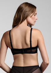 Reggiseno Fascia con Ferretto Preformato Spacer 805 Moon - Nero - Nero | Lepel