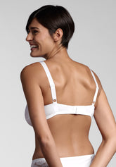 Reggiseno a Vela senza ferretto 259 Belseno Pizzo - Bianco - Bianco | Lepel