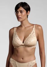 Reggiseno a Vela senza ferretto 259 Belseno Pizzo - Fard - Fard | Lepel