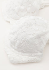 Reggiseno Balconcino con Ferretto 451 Belseno Pizzo Cotton - Bianco - Bianco | Lepel