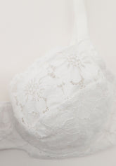 Reggiseno Balconcino con Ferretto 451 Belseno Pizzo Cotton - Bianco - Bianco | Lepel