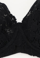 Reggiseno Balconcino con Ferretto 451 Belseno Pizzo Cotton - Nero - Nero | Lepel