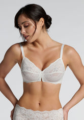 Reggiseno senza ferretto Preformato in Pizzo Elasticizzato 490 Belseno Essere - Seta - Seta | Lepel