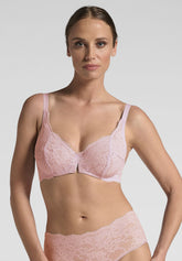 Reggiseno Balconcino con Ferretto in Pizzo Elasticizzato 491 Belseno Essere - Rosa - Candy rose | Lepel