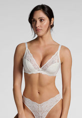 Reggiseno Balconcino con Ferretto Imbottito in Pizzo Elasticizzato 495 Belseno Essere - Seta - Seta | Lepel