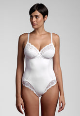 Body senza ferretto 254 Belseno Pizzo - Bianco - Bianco | Lepel