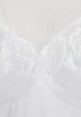 Body senza ferretto 254 Belseno Pizzo - Bianco - Bianco | Lepel