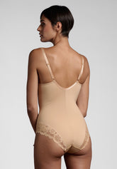 Body senza ferretto 254 Belseno Pizzo - Nudo - Nudo | Lepel