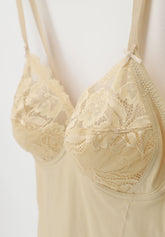 Body senza ferretto 254 Belseno Pizzo - Fard - Fard | Lepel