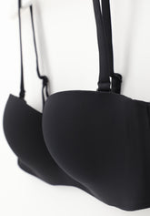 Reggiseno Fascia con Ferretto 2604 Avantgarde Soft Touch - Nero - Black | Lepel