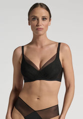 Reggiseno LepelBra senza ferretto Spacer 301 Belseno Tesoro - Nero - Nero | Lepel