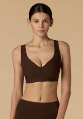 Soft Bra with Removable Cups Skin2Skin - Cocoa - Cacao | Lepel