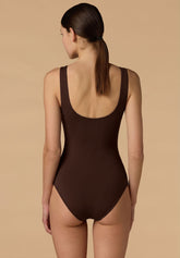 Body Bra con Coppette Removibili Skin2Skin - Cacao - Cacao | Lepel