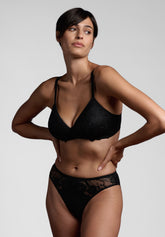 Slip 252 Belseno Pizzo - Nero - Nero | Lepel