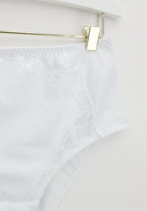 Slip Vita Alta 256 Belseno Pizzo - Bianco - Bianco | Lepel
