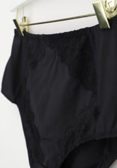 Slip Vita Alta 256 Belseno Pizzo - Nero - Nero | Lepel