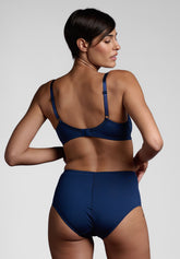 Slip Vita Alta 256 Belseno Pizzo - Blu - Blu | Lepel