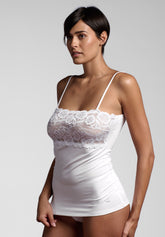 Canotta Spallina Stretta Avantgarde Essential - Bianco - Bianco | Lepel